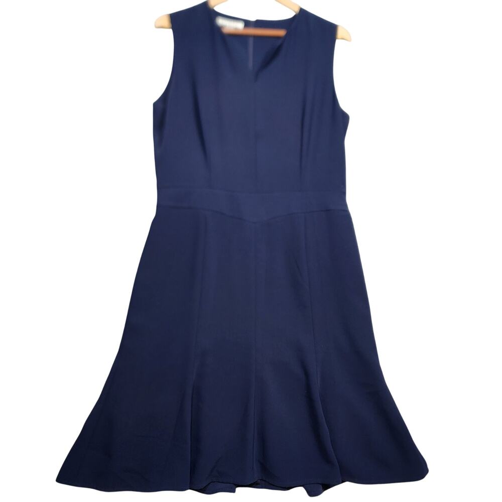 Pendleton Vintage Navy Vneck Sheath Sleeveless Dress Size 12